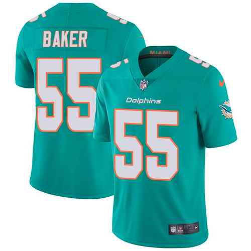 Nike Men & Women & Youth Dolphins 55 Jerome Baker Aqua NFL Vapor Untouchable Limited Jersey,We sell and wholesale Nike Men & Women & Youth Dolphins 55 Jerome Baker Aqua NFL Vapor Untouchable Limited Jersey on line form chian!